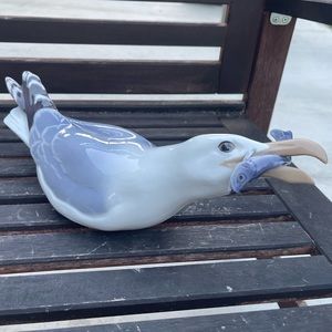 Danish porcelain seagull figurine